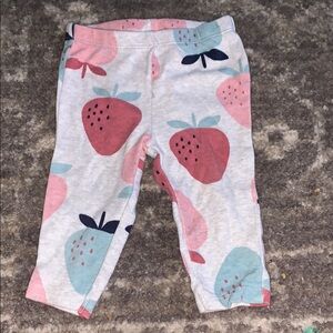 Kids Strawberry Print Leggings